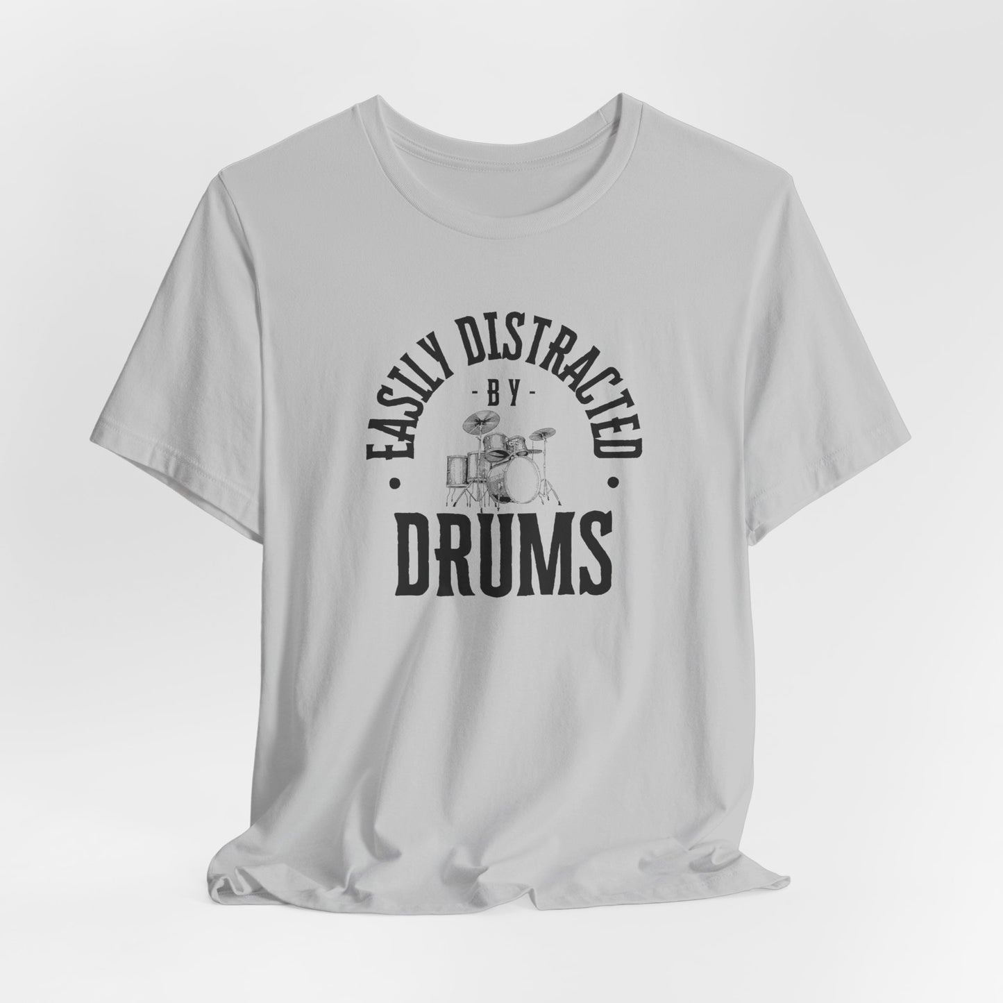 Distracted By Drums Unisex Jersey Short Sleeve Tee