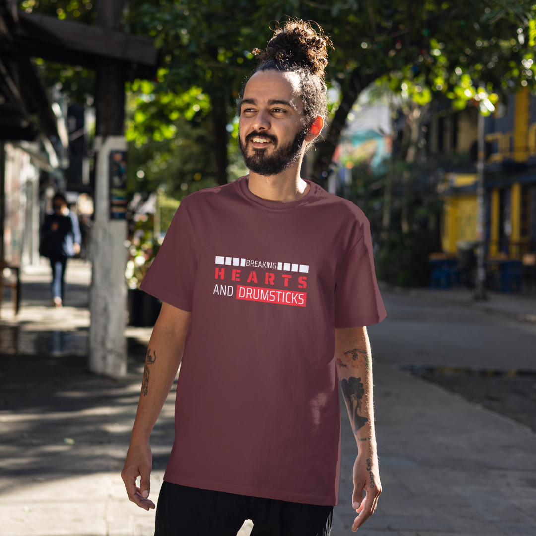 Breaking Hearts and Drumsticks Tee