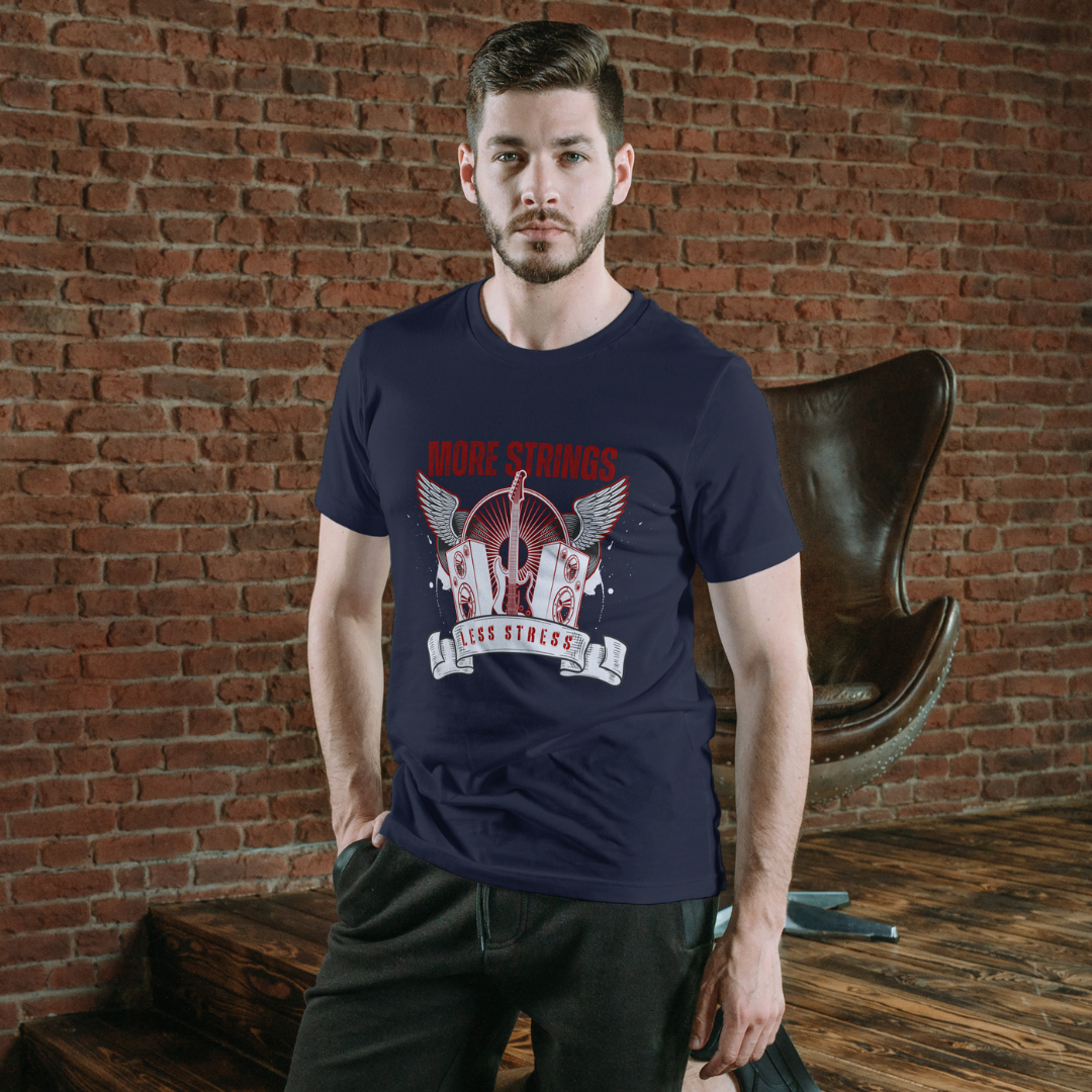More Strings Less Stress Tee