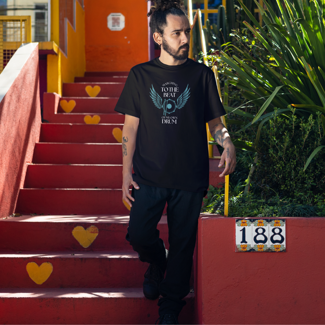 Marching To The Beat Of My Own Drum Unisex Jersey Short Sleeve Tee