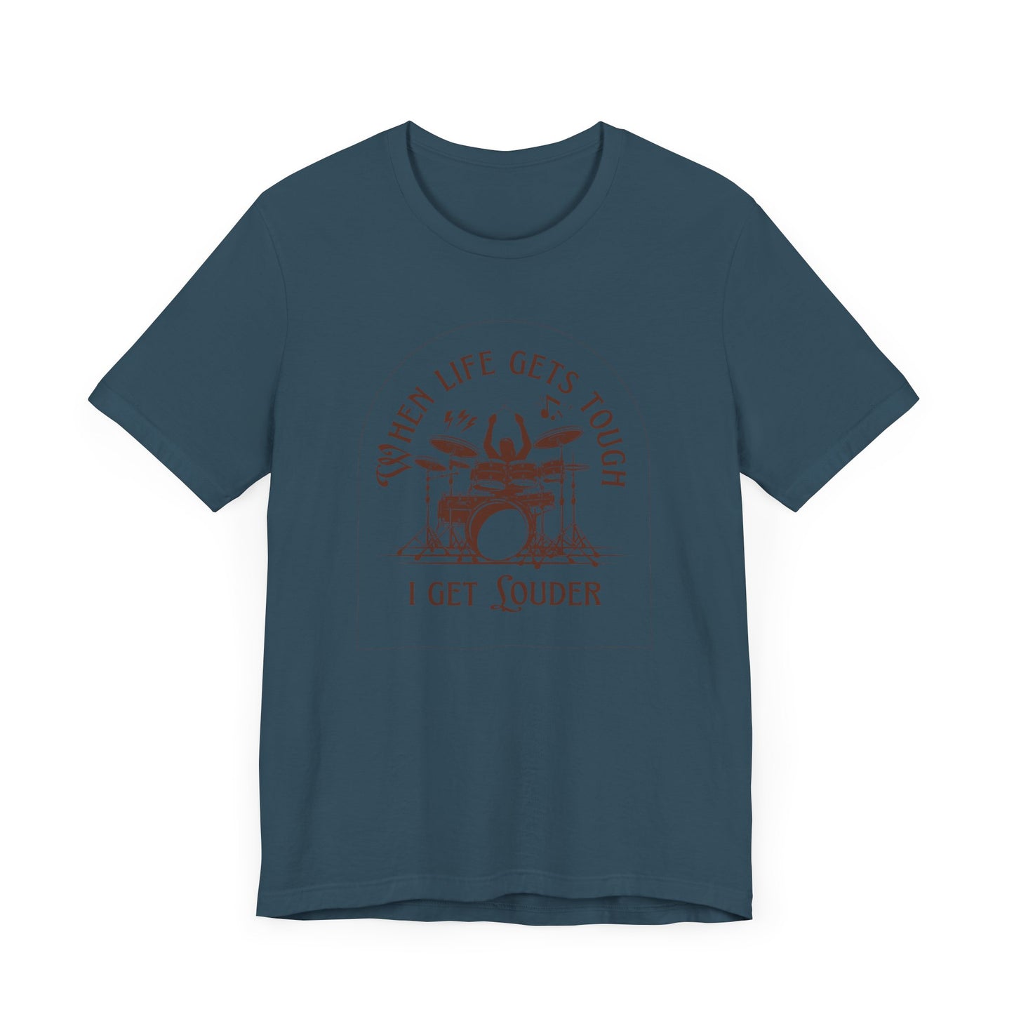 WHEN LIFE GETS TOUGH Unisex Jersey Short Sleeve Tee