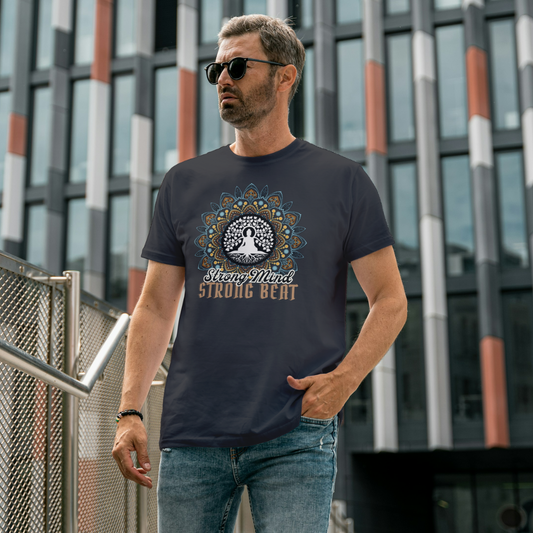 Buddha Meditation T-Shirt, Strong Mind Strong Beat