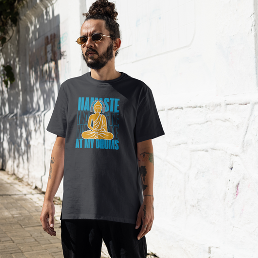 Namaste At My Drums Unisex Jersey Short Sleeve Tee