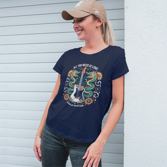 Music Lover Unisex Tee - All You Need is Love and a Guitar