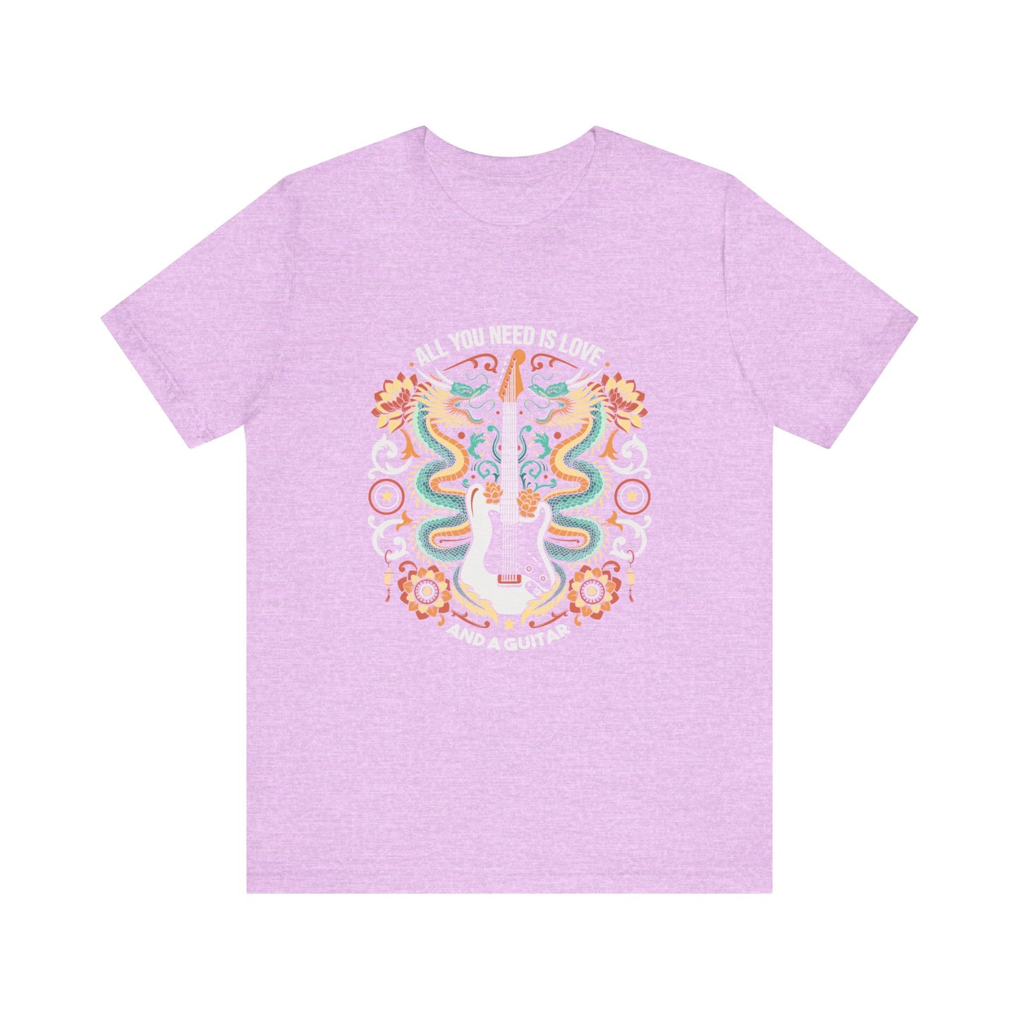 Music Lover Unisex Tee - All You Need is Love and a Guitar